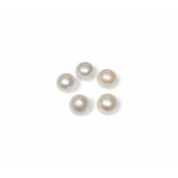 Pearl Half Drilled Round, 8-9mm 