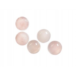 Rose Quartz Cabs, Round, 8 mm  