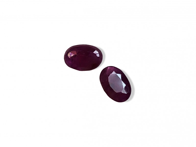 Ruby Cut Stone, Oval, 4 x 6 mm