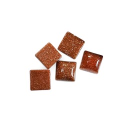 Sand Stone Brown Cabs Square 6mm