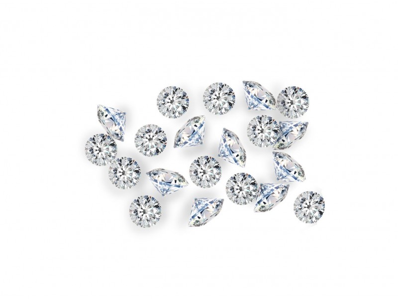 Cubic Zirconia Cut, Round - 1.5mm - Clear