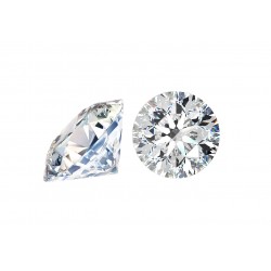 Cubic Zirconia Cut, Round - 4.5mm - Clear