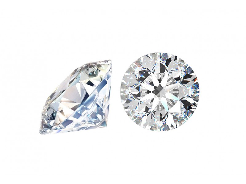 Cubic Zirconia Cut, Round - 4.5mm - Clear