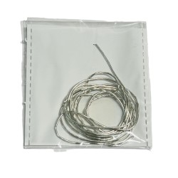 FRENCH WIRE 0.6MM/1MTR, SILVER PLATED, SHINY