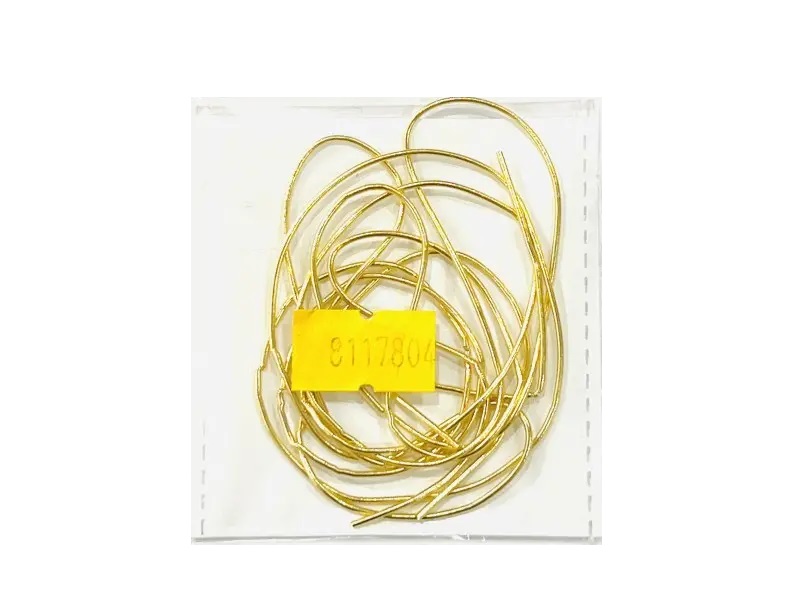 FRENCH WIRE 0.6MM/1MTR, GOLD PLATED, SHINY