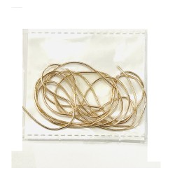 FRENCH WIRE 0.6MM/1MTR, GOLD PLATED, PALE ROSE GOLD