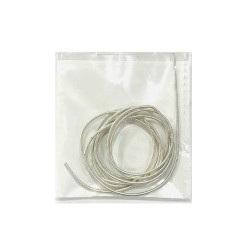 FRENCH WIRE STRONG 0.9MM/1MTR, SILVER PLATED, SHINY