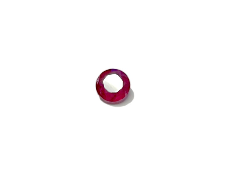 ruby round diamond cut 6mm