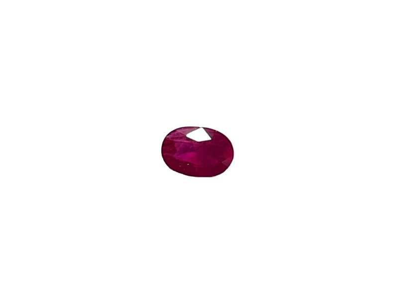 ruby cut stone oval 5x7mm