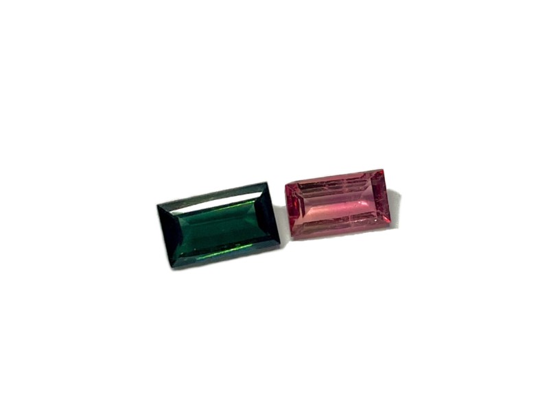 tourmaline rectangular cut stone mix