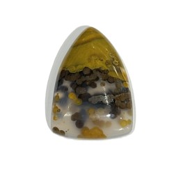 27.9ct POLKA DOT JASPER 3.4x2cm cabochon