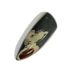 28.46ct WONDERSTONE JASPER 4.7x1.8cm cabochon