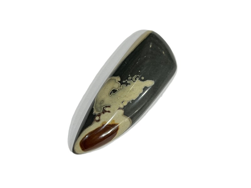 28.46ct WONDERSTONE JASPER 4.7x1.8cm cabochon