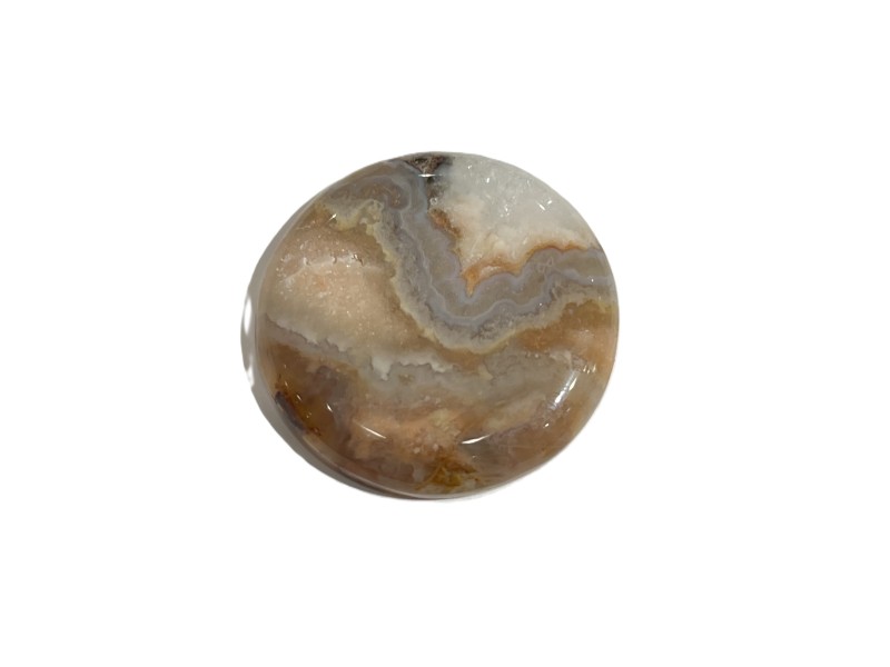 68ct RARE PRUDENT MAN AGATE 3.4CM cabochon