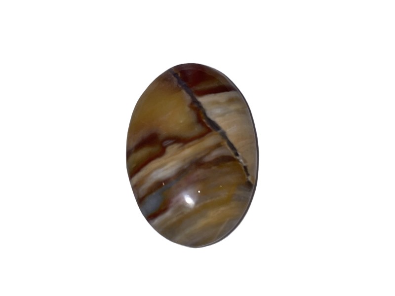 20.8Ct RARE POLYCHROME JASPER 2.3X3.8CM cabochon