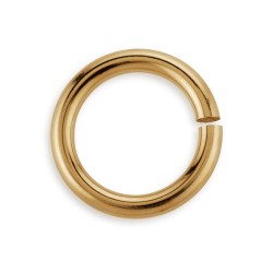 9k yellow gold open jump ring 1X5 mm