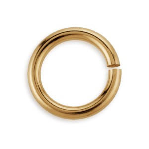 9k yellow gold open jump ring 1X5 mm