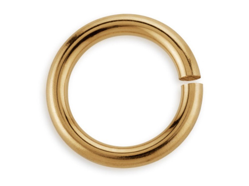 9k yellow gold open jump ring 1X5 mm