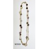 Gold Plated Chain with Mixed Semi Precious Faceted Stones