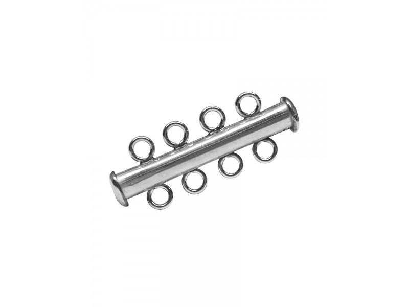 Sterling Silver 925 4 Strand Tube Clasp