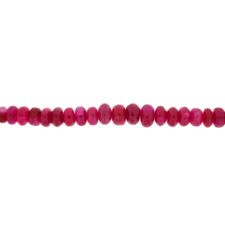 Jade Red Faceted Rondelle Beads, 4 x 2 mm 