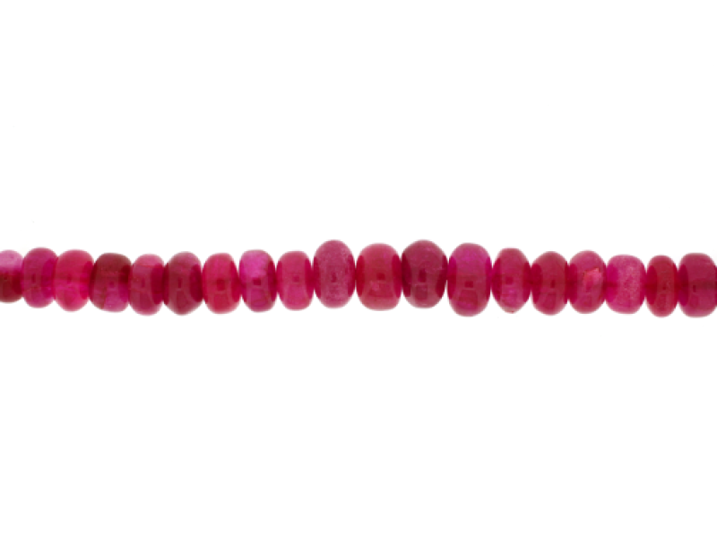 Jade Red Faceted Rondelle Beads, 4 x 2 mm 