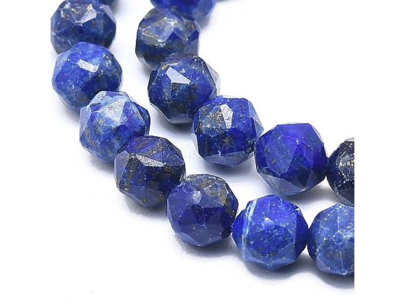 Lapis Lazuli Faceted Round Beads 8mm