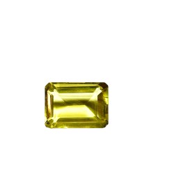 Lemon Quartz 10 x 14 mm octagon cut stone