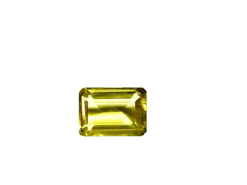 Lemon Quartz 10 x 14 mm octagon cut stone