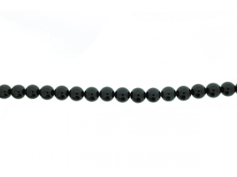 Onyx Black Round Beads - 12 mm                