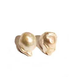 Baroque Pearl Beads Large Pair  