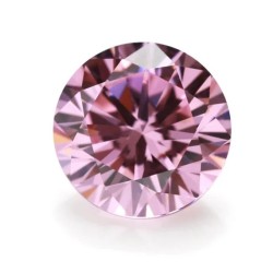 CUBIC ZIRCONIA ROUND CUT , pink. 2.25MM (10pc)