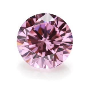 CUBIC ZIRCONIA ROUND CUT , PINK . 1.75MM (10pc)