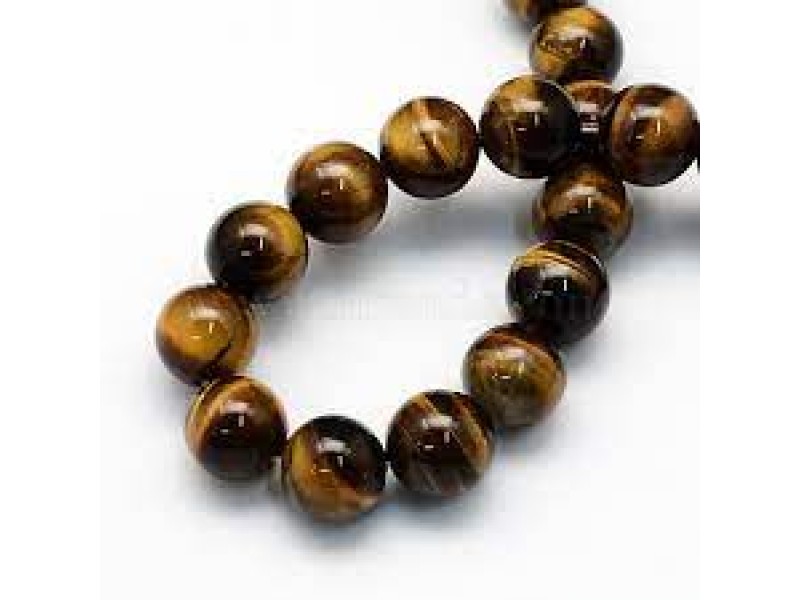 Tiger Eye Round Beads - 14 mm 