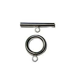 Silver toggle clasp set chunky