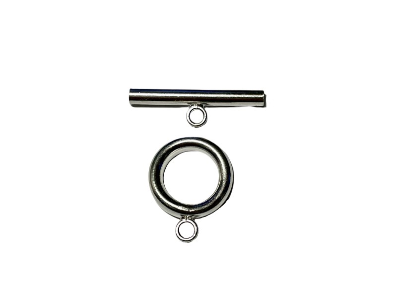 Silver toggle clasp set chunky